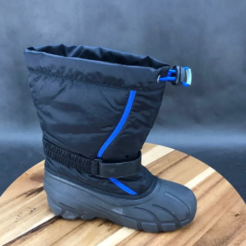 Sorel Flurry Black Blue Insulated Winter Boot - Left Boot Only - Youth Size 4